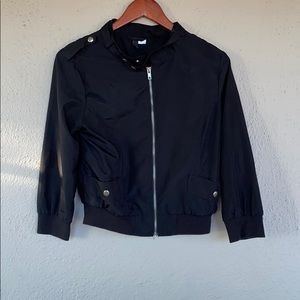 Stylish Black Bomber Jacket